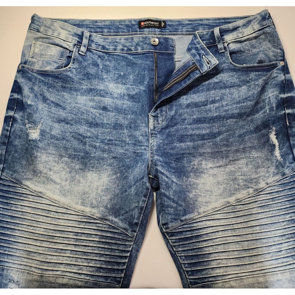 Southpole Mens Size 44 Denim Distressed Jeans Y2K 90s